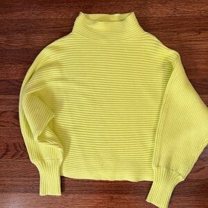 Anthropologie neon sweater